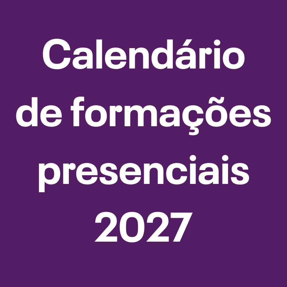 Calendário de formações presenciais 2027 Calendário de formações presenciais 2027